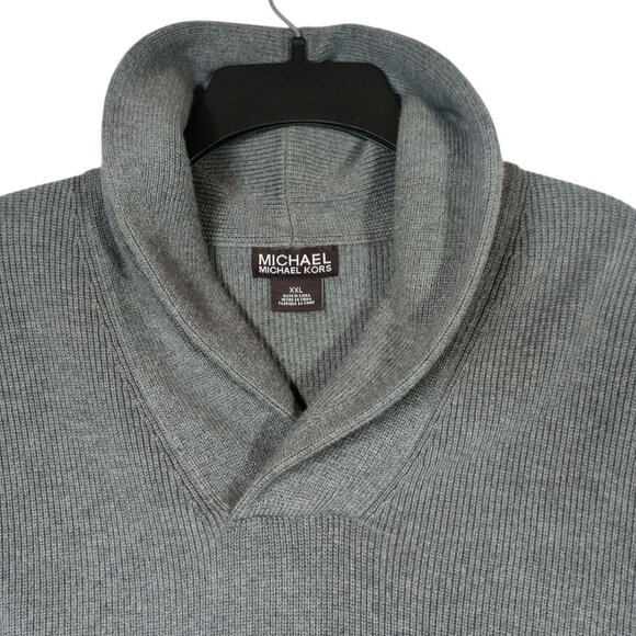 Michael Kors Mock Neck Men's Gray Pullover Sweater Size XXL - Picture 3 of 4